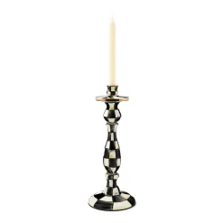MacKenzie-Childs Courtly Check Enamel Candlestick - Large* Candles & Fragrances