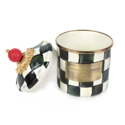 MacKenzie-Childs Courtly Check Enamel Canister - Demi* Room Accents