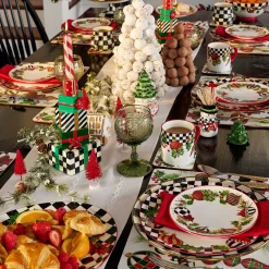 MacKenzie-Childs Courtly Check Enamel Charger/Plate* Outdoor Entertaining