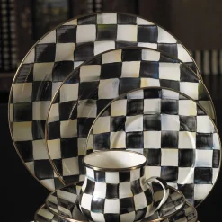 MacKenzie-Childs Courtly Check Enamel Charger/Plate* Outdoor Entertaining