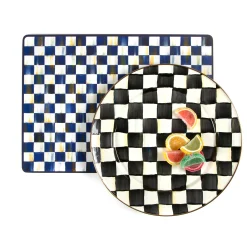 MacKenzie-Childs Courtly Check Enamel Charger/Plate* Outdoor Entertaining