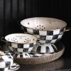 MacKenzie-Childs Courtly Check Enamel Colander - Small* Kitchen Utensils & Tools