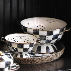 MacKenzie-Childs Courtly Check Enamel Colander - Small* Kitchen Utensils & Tools