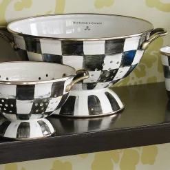 MacKenzie-Childs Courtly Check Enamel Colander - Small* Kitchen Utensils & Tools