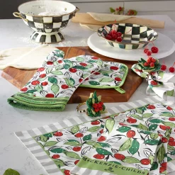 MacKenzie-Childs Courtly Check Enamel Colander - Large* Kitchen Utensils & Tools