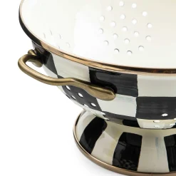 MacKenzie-Childs Courtly Check Enamel Colander - Large* Kitchen Utensils & Tools
