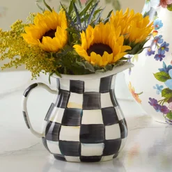 MacKenzie-Childs Courtly Check Enamel Creamer* Outdoor Entertaining