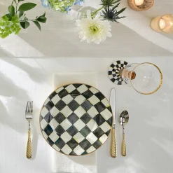 MacKenzie-Childs Courtly Check Enamel Dinner Plate* Outdoor Entertaining