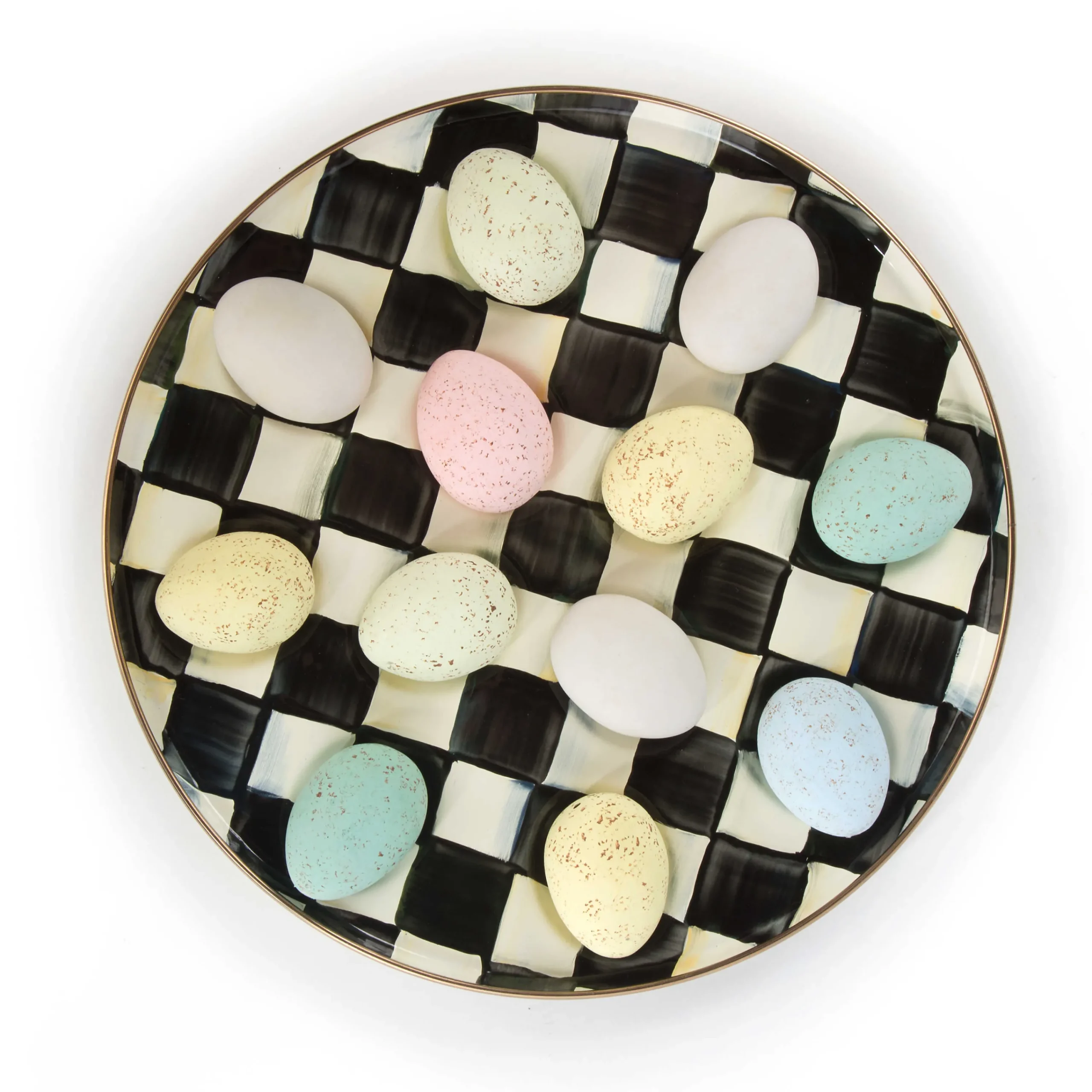 MacKenzie-Childs Courtly Check Enamel Egg Plate* Outdoor Entertaining