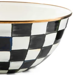 MacKenzie-Childs Courtly Check Enamel Everyday Bowl - Large* Serveware