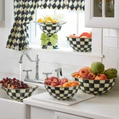 MacKenzie-Childs Courtly Check Enamel Everyday Bowl - Large* Serveware