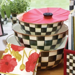 MacKenzie-Childs Courtly Check Enamel Everyday Bowl - Extra Large* Serveware