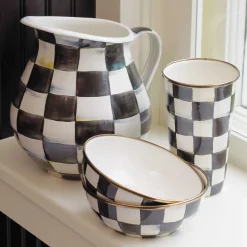 MacKenzie-Childs Courtly Check Enamel Everyday Bowl* Outdoor Entertaining