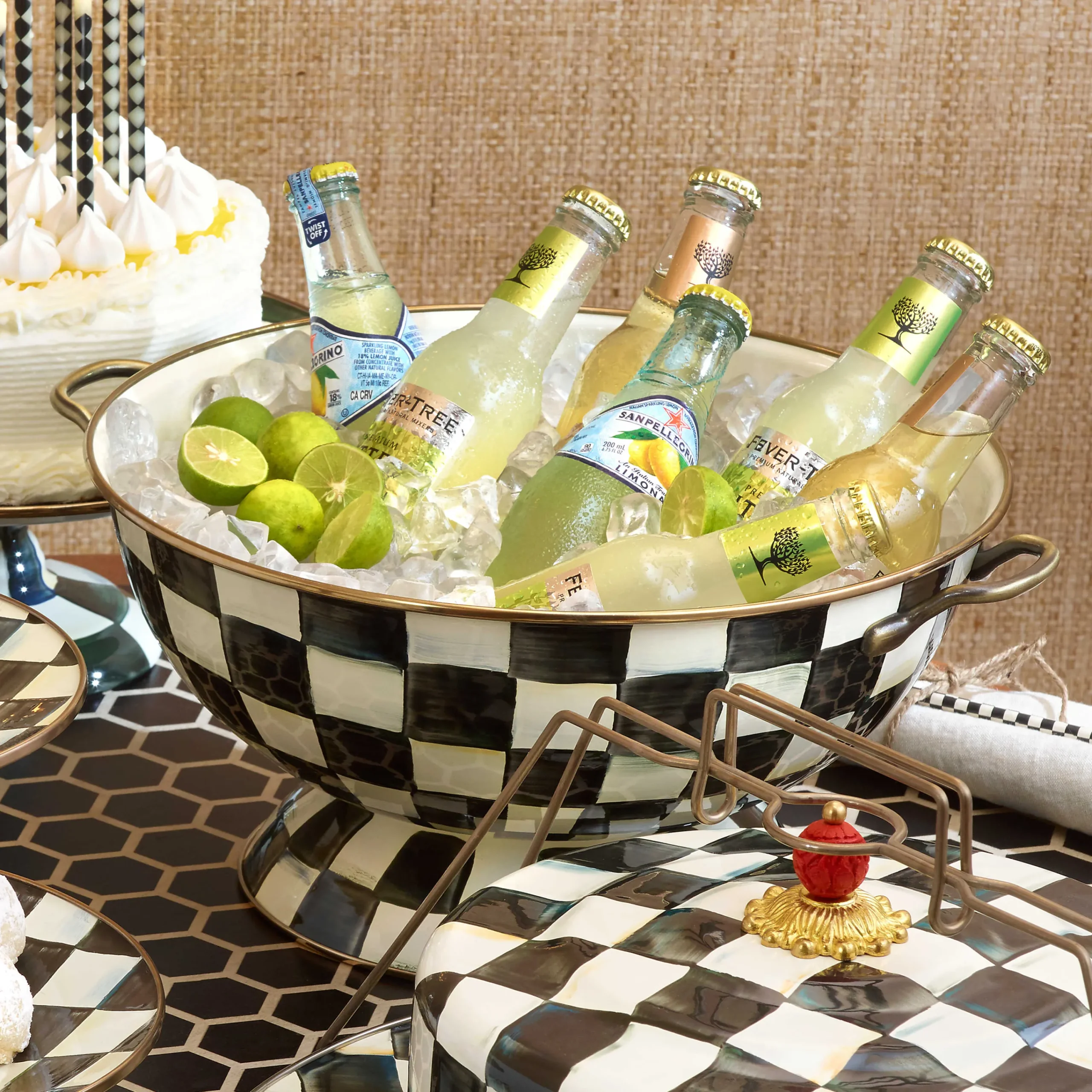 MacKenzie-Childs Courtly Check Enamel Everything Bowl* Outdoor Entertaining