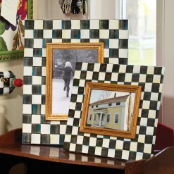 MacKenzie-Childs Courtly Check Enamel Frame - 5" X 7"* Room Accents