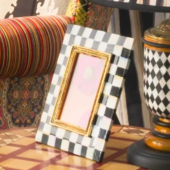 MacKenzie-Childs Courtly Check Enamel Frame - 5