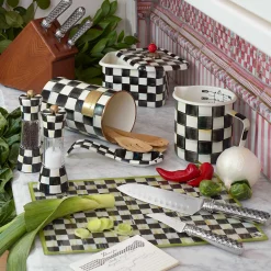 MacKenzie-Childs Courtly Check Enamel Grinder* Outdoor Entertaining