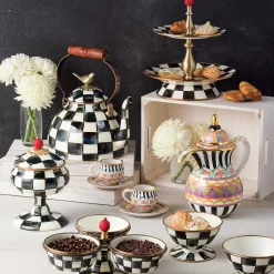 MacKenzie-Childs Courtly Check Enamel Ice Cream Dish* Outdoor Entertaining