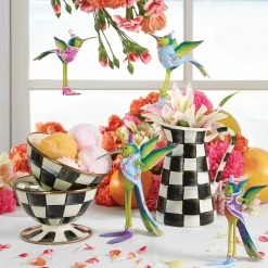 MacKenzie-Childs Courtly Check Enamel Ice Cream Dish* Outdoor Entertaining