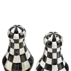 MacKenzie-Childs Courtly Check Enamel Large Salt & Pepper Shakers* Outdoor Entertaining
