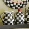 MacKenzie-Childs Courtly Check Enamel Lidded Sugar Bowl* Outdoor Entertaining