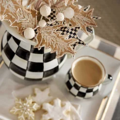 MacKenzie-Childs Courtly Check Enamel Mug* Outdoor Entertaining