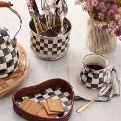 MacKenzie-Childs Courtly Check Enamel Mug* Outdoor Entertaining