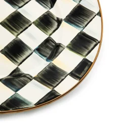 MacKenzie-Childs Courtly Check Enamel Oval Platter - Medium* Outdoor Entertaining