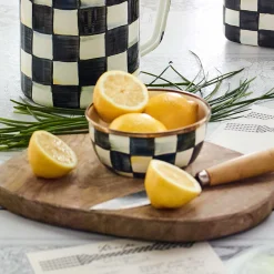 MacKenzie-Childs Courtly Check Enamel Pinch Bowl* Outdoor Entertaining