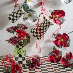 MacKenzie-Childs Courtly Check Enamel Practical Pitcher - Large* Outdoor Entertaining