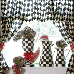 MacKenzie-Childs Courtly Check Enamel Practical Pitcher - Medium* Outdoor Entertaining