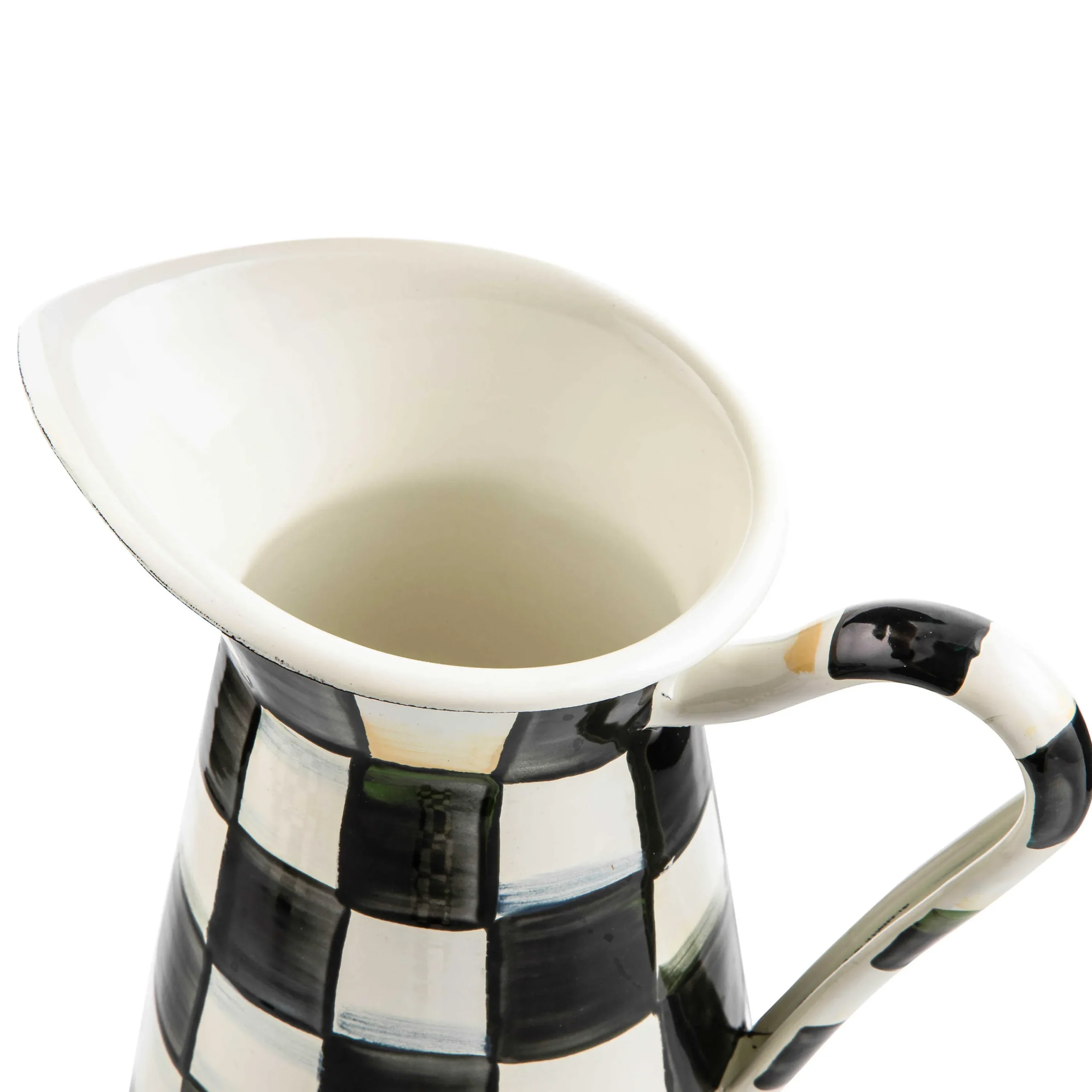 MacKenzie-Childs Courtly Check Enamel Practical Pitcher - Medium* Outdoor Entertaining