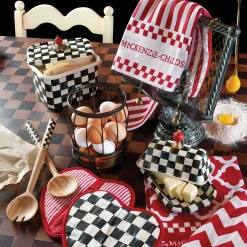 MacKenzie-Childs Courtly Check Enamel Recipe Box* Kitchen Storage & Organization