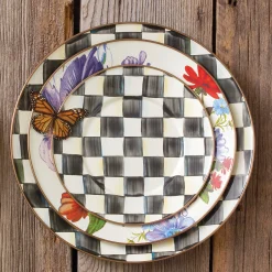 MacKenzie-Childs Courtly Check Enamel Salad/Dessert Plate* Outdoor Entertaining
