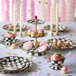 MacKenzie-Childs Courtly Check Enamel Salad/Dessert Plate* Outdoor Entertaining