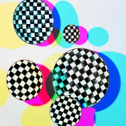 MacKenzie-Childs Courtly Check Enamel Salad/Dessert Plate* Outdoor Entertaining