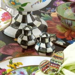 MacKenzie-Childs Courtly Check Enamel Salt & Pepper Shakers* Outdoor Entertaining