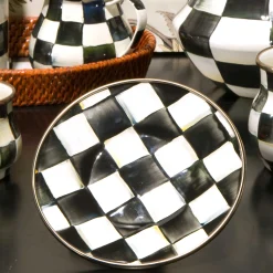 MacKenzie-Childs Courtly Check Enamel Saucer* Outdoor Entertaining