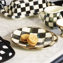 MacKenzie-Childs Courtly Check Enamel Saucer* Outdoor Entertaining