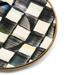 MacKenzie-Childs Courtly Check Enamel Saucer* Outdoor Entertaining