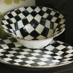 MacKenzie-Childs Courtly Check Enamel Serving Bowl* Outdoor Entertaining