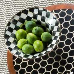 MacKenzie-Childs Courtly Check Enamel Serving Bowl* Outdoor Entertaining