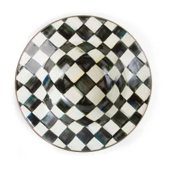 MacKenzie-Childs Courtly Check Enamel Serving Bowl* Outdoor Entertaining