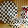 MacKenzie-Childs Courtly Check Enamel Serving Platter* Outdoor Entertaining