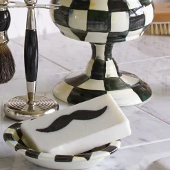 MacKenzie-Childs Courtly Check Enamel Soap Dish* Bed & Bath