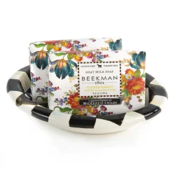 MacKenzie-Childs Courtly Check Enamel Soap Dish* Bed & Bath