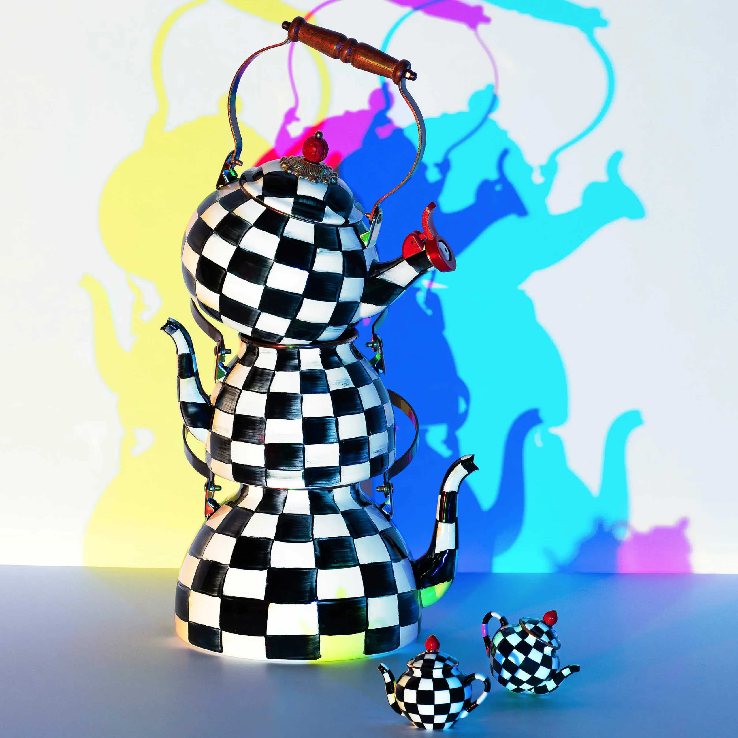 MacKenzie-Childs Courtly Check Enamel Tea Kettle - 3 Quart* Tea Kettles