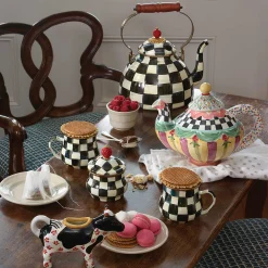 MacKenzie-Childs Courtly Check Enamel Tea Kettle - 3 Quart* Tea Kettles