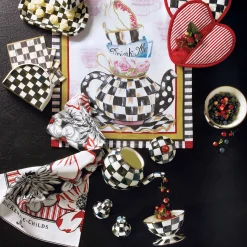 MacKenzie-Childs Courtly Check Enamel Teapot - 4 Cup* Outdoor Entertaining