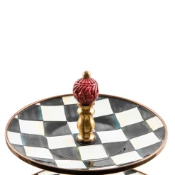 MacKenzie-Childs Courtly Check Enamel Three Tier Sweet Stand* Outdoor Entertaining